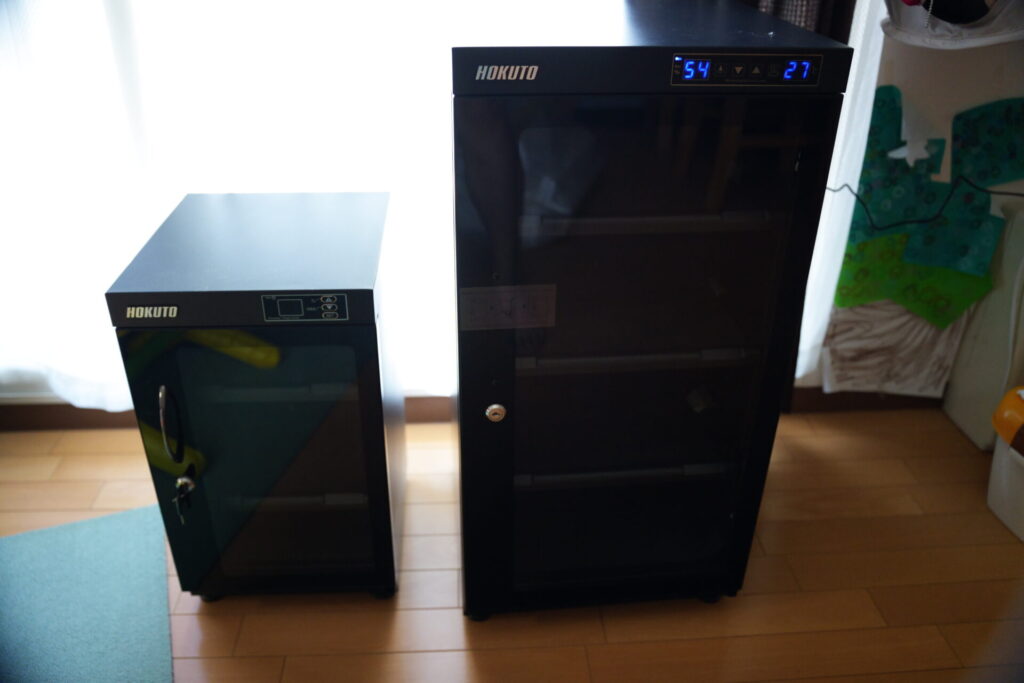 防湿庫_HOKUTO_HB-102EM_HP-38EXとの比較2