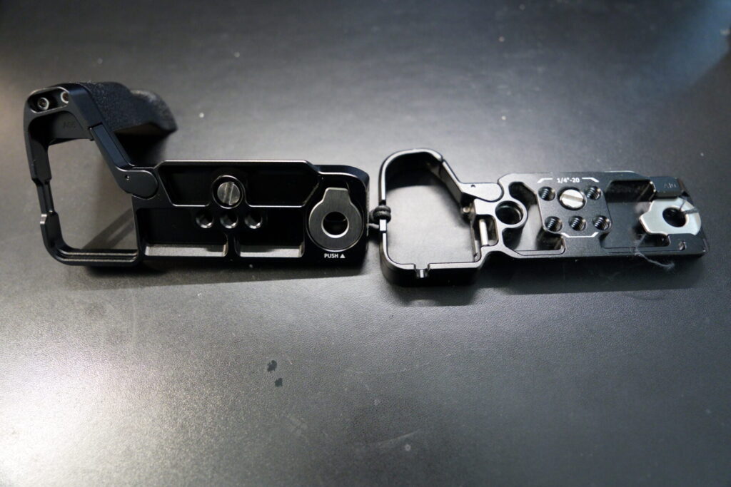 SmallRig_α7cii_ハンドルグリップ_プレート比較