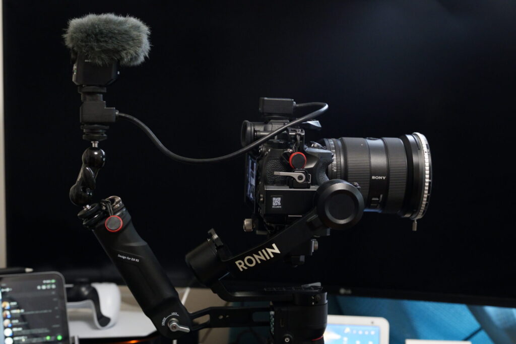 smallrig_マジックアーム_ジンバルへ取り付け