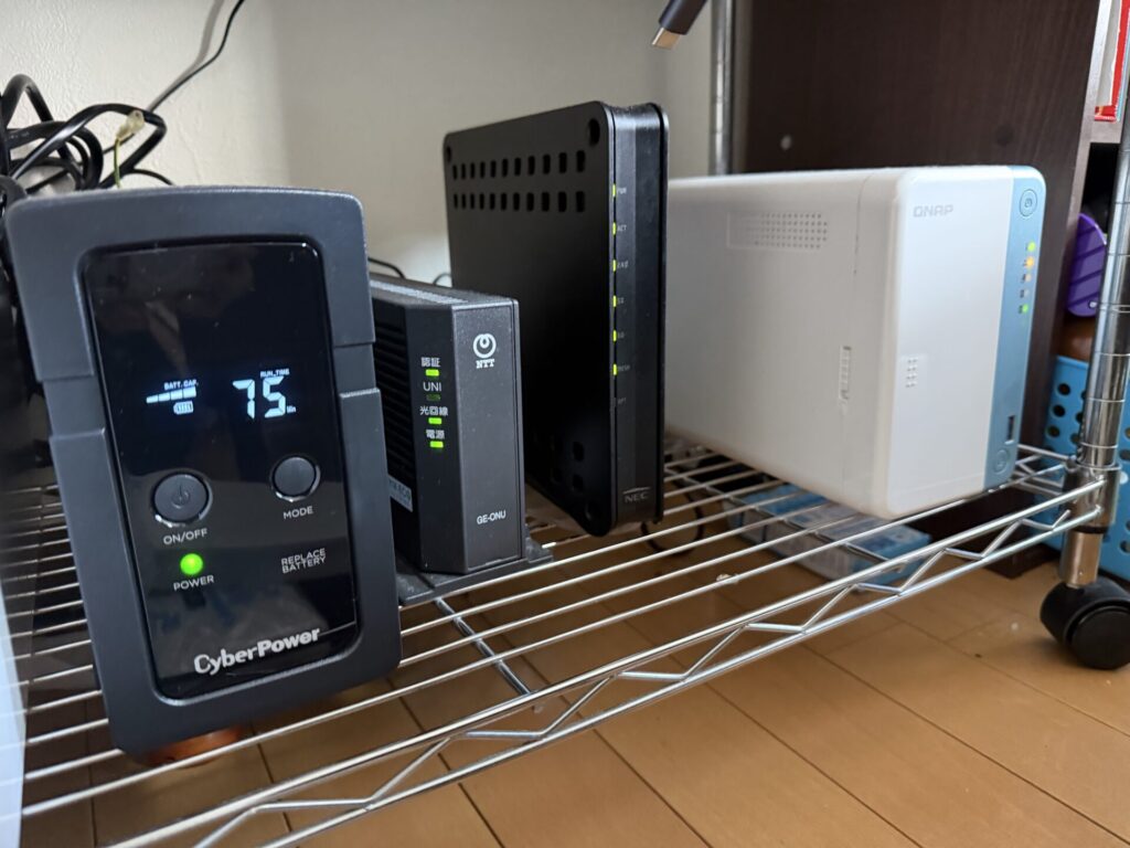 UPS_CyberPower_CPJ500_NASをシャットダウン